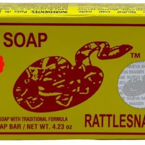 Jabon de aceite de vibora de cascabel (140g) jabon para la cara y todo el cuerpo- Ayuda a eliminar el acne y paño/Rattlesnake soap (4.93 (1)