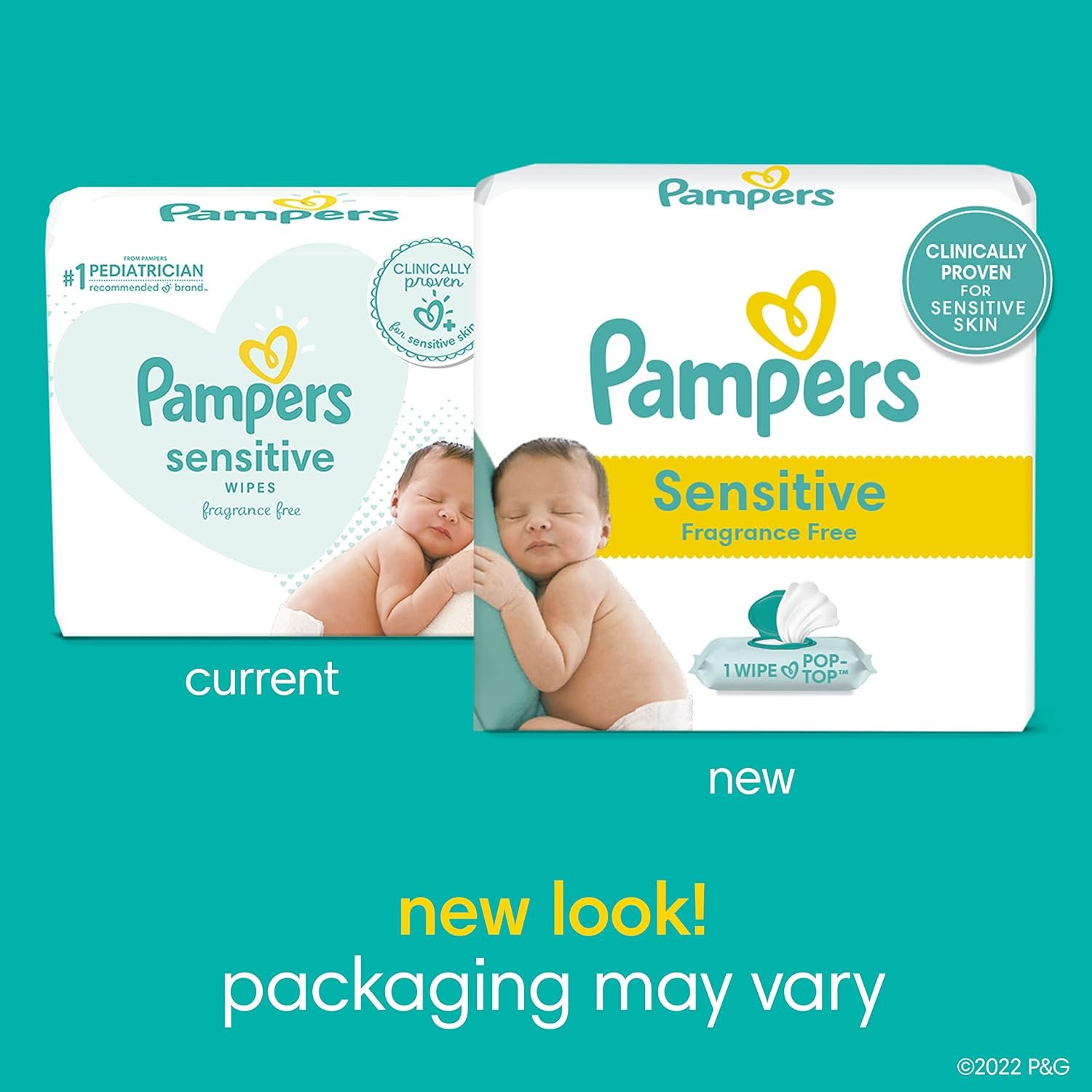 Pampers Baby Wipes Sensitive Perfume Free 7X Refill Packs (Tub Not Included) 448 Count - Image 8