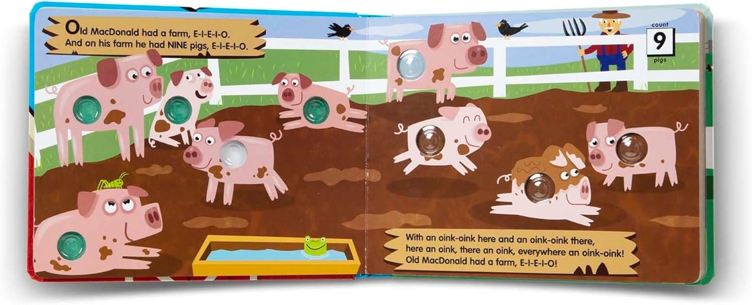 Melissa & Doug Poke-a-Dot! Old MacDonald’s Farm, Interactive Children's Board Book with Buttons to Pop, Educational Sensory Toy for Toddlers & Preschoolers Ages 3+ - FSC Certified - Image 10