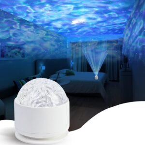 Calming Sensory Lights, Sensory Toys for Kids with Autism, Ocean Light Projector with 15 Color Patterns, Light Projects Water Ripple Effects onto Walls and Ceilings, Autism Toy,for Children and Adults