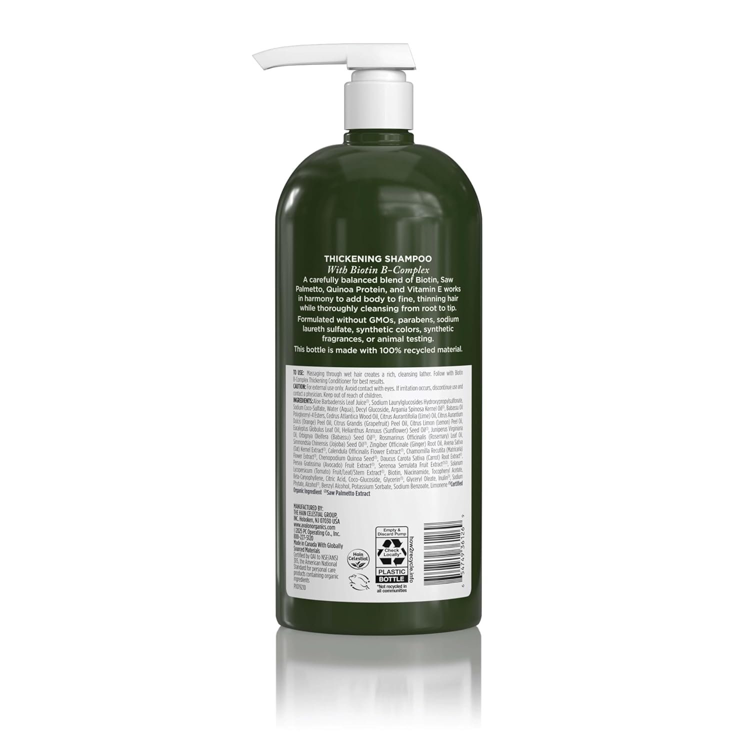 Avalon Organics Therapy Biotin B-Complex Thickening Shampoo, 32 oz - Image 2