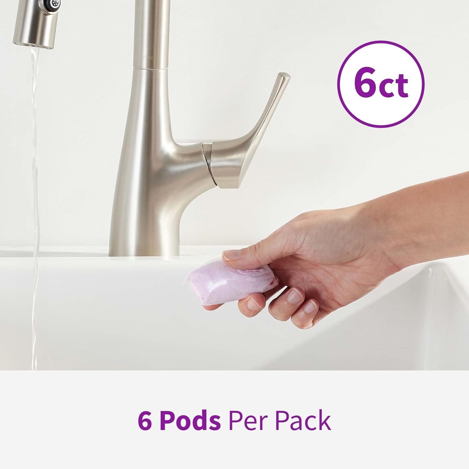 Rejuvenate Disposal Cleaner, 6 Pods, Lavender-Scented Disposal and Pipe Cleaner Pods with Bio-Enzymatic Formula Help Break Down Leftover Food Waste and Remove Odors for A Clean, Fresh Disposal - Image 6