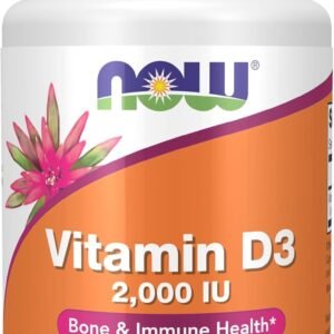 NOW Foods Supplements, Vitamin D-3 2,000 IU, High Potency, Structural Support*, 30 Softgels