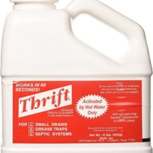 Thrift 6 lb Alkaline Granular Drain Cleaner – Powerful Clog Remover (1 Pack)