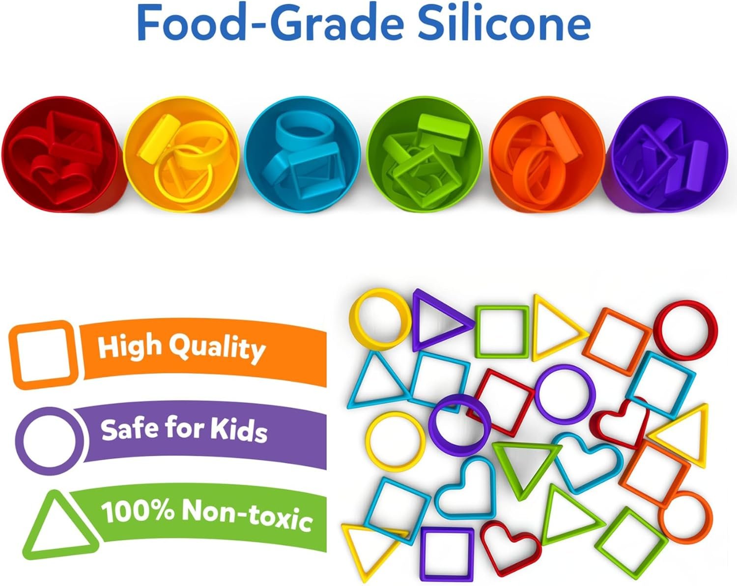 Skillmatics Silicone Rainbow Sorting Game - Learning & Educational Toy, Sorting, Counting & Sequencing Skills, Gift for Toddlers & Preschoolers Ages 3, 4, 5, 6 - Image 5