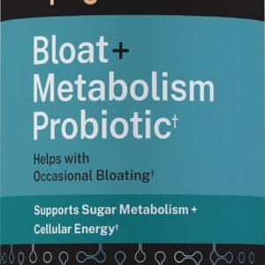 Piping Rock Bloat and Metabolism Probiotic | 60 Capsules | 14 Strain Probiotic Blend | Supports Regularity, Sugar Metabolism, and Cellular Energy for Men and Women | Non-GMO and Gluten Free