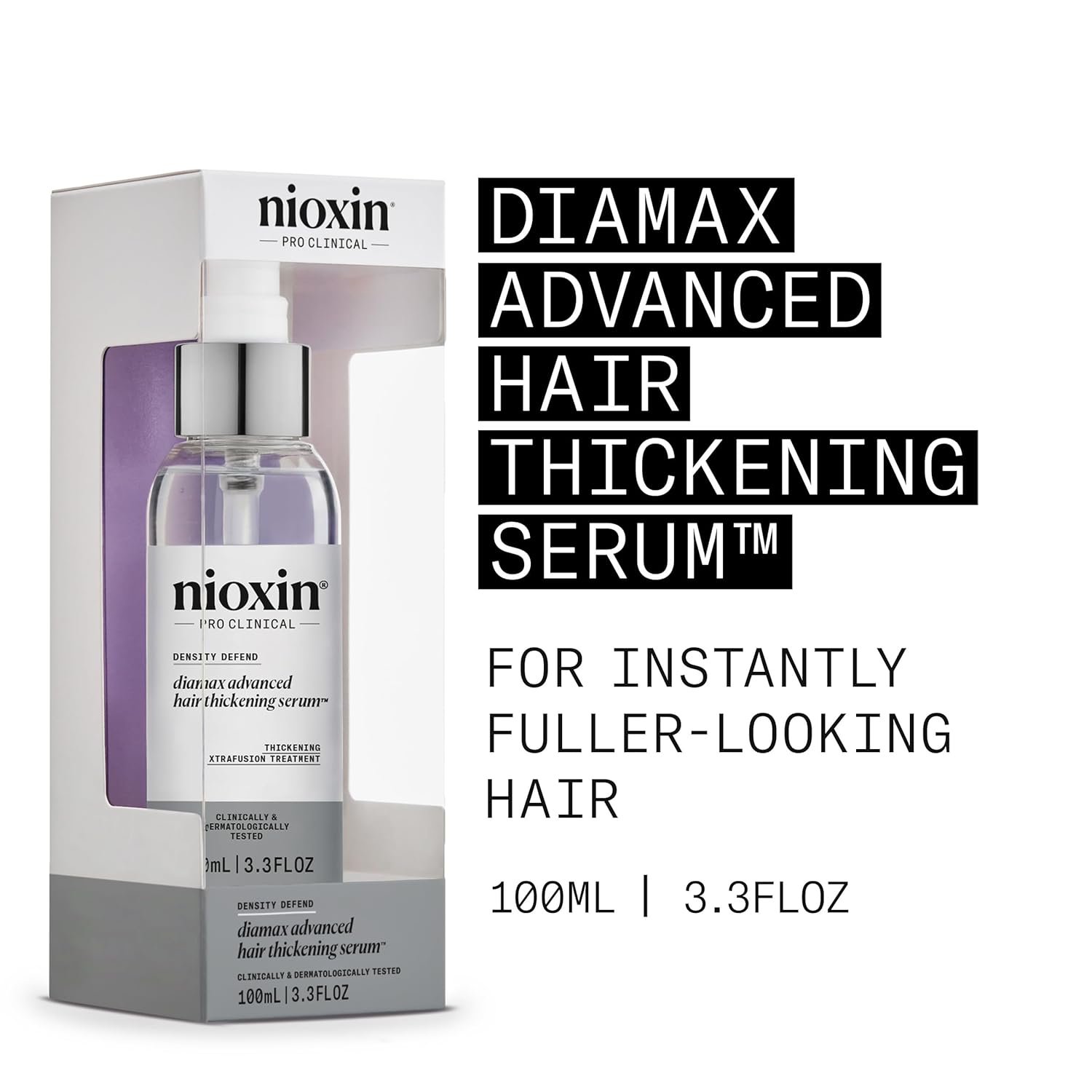 Nioxin Hair Thickening Serum | Night Density Rescue Serum | Density Defend Diamax Advanced | For Thicker, Fuller-Looking Hair | Against Breakage - Image 2