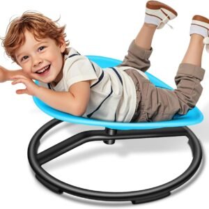 FERUERW Spinning Chair for Autistic Kids, Autism Sensory Products | Sensory Toy Gifts for Children with ADHD/Autism, 220LBS Weight Capacity, Training Body Coordination, 3+ Years (Blue)