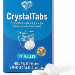 Dishwasher Cleaner Tablets – Deep Clean Descaler – Fragrance-Free – Removes Lime Scale, Hard Water & Odor – 24 Count Year Supply