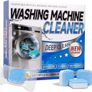 Washing Machine Cleaner Tablets–24 Packs,Deep Cleaning Tablets For HE Front Loader & Top Load Washer,Clean Inside Drum and Laundry Tub Seal-1Year Supply