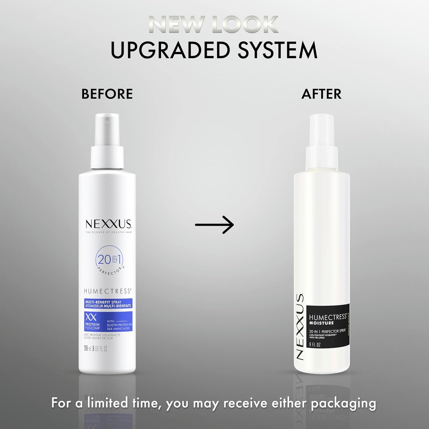 Nexxus Humectress Hair Conditioner 20-in-1 Perfector Leave In Spray for Dry Hair Powered by Polysoft Hydrator Technology with Tri-lipids 9 oz - Image 5