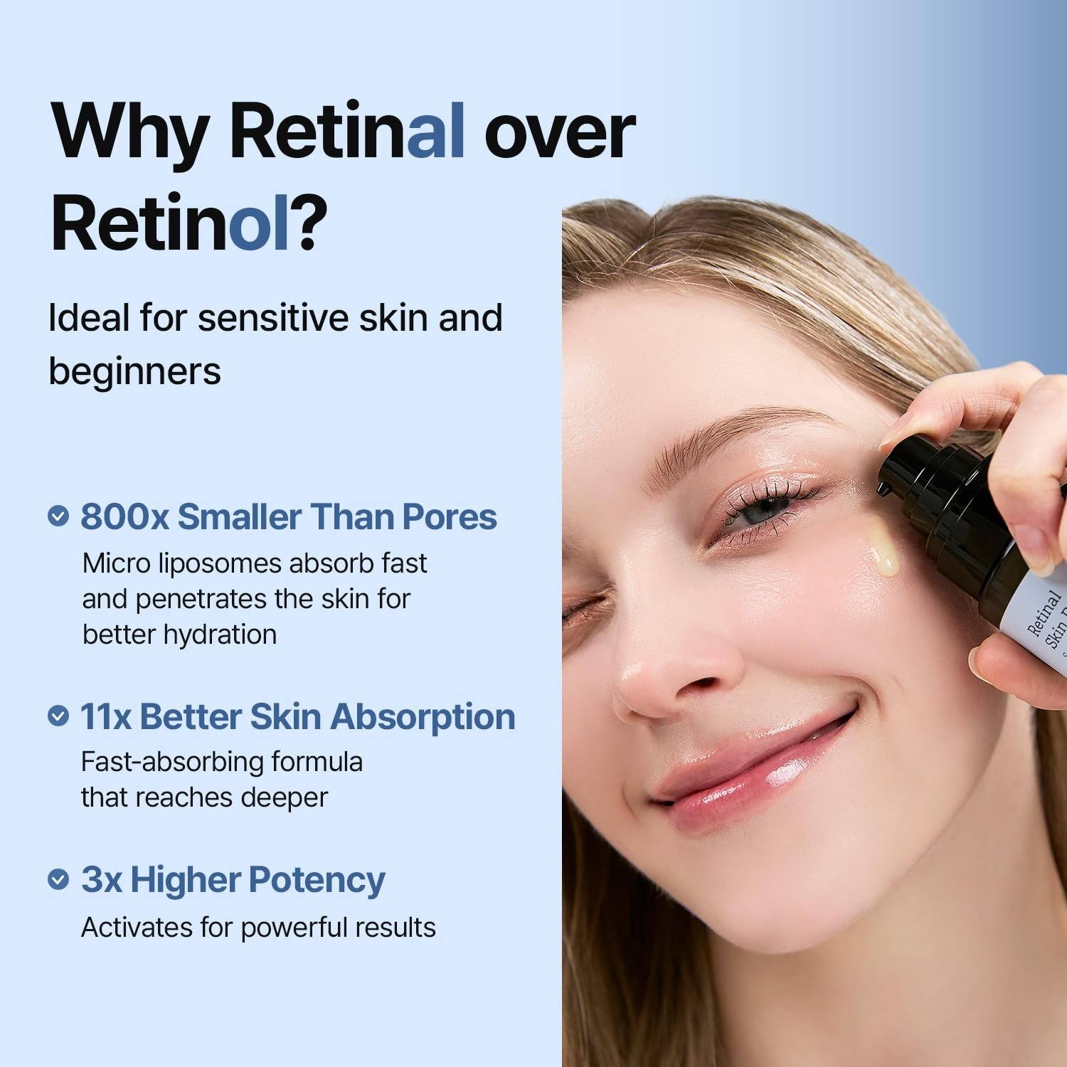 MEDITHERAPY Retinal Skin Booster Serum | Retinaldehyde, Niacinamide Anti-Aging Serum - K-Beauty Facial Serum for Fine Lines, Firming & Radiance | Hydrating Face Serum All Skin Types, 5.07 fl oz - Image 5