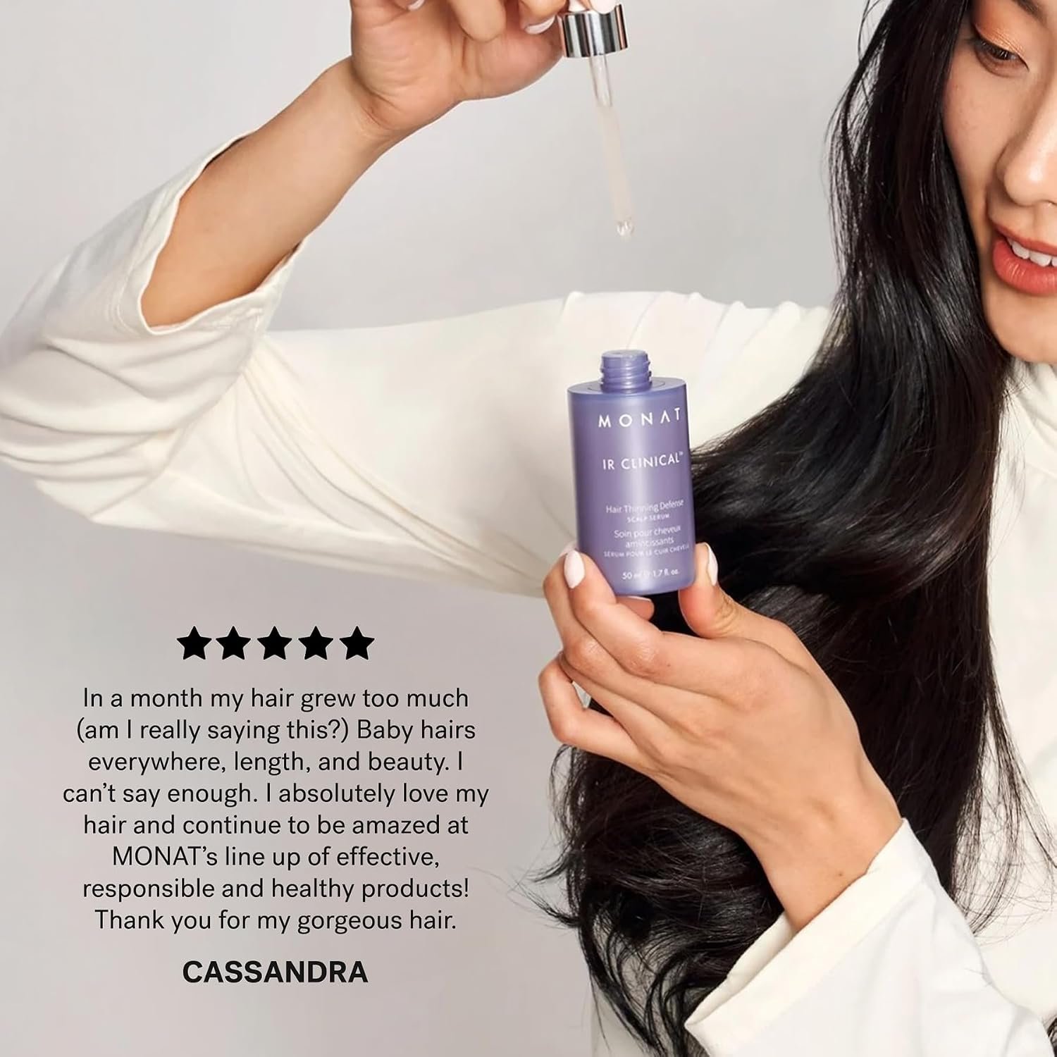 MONAT IR Clinical™ Hair Thinning Defense Scalp Serum – Nourishes Scalp, Reduces Breakage, Boosts Hair Density, and Supports Thicker, Fuller-Looking Hair with a Lightweight, Non-Greasy Formula - Image 8