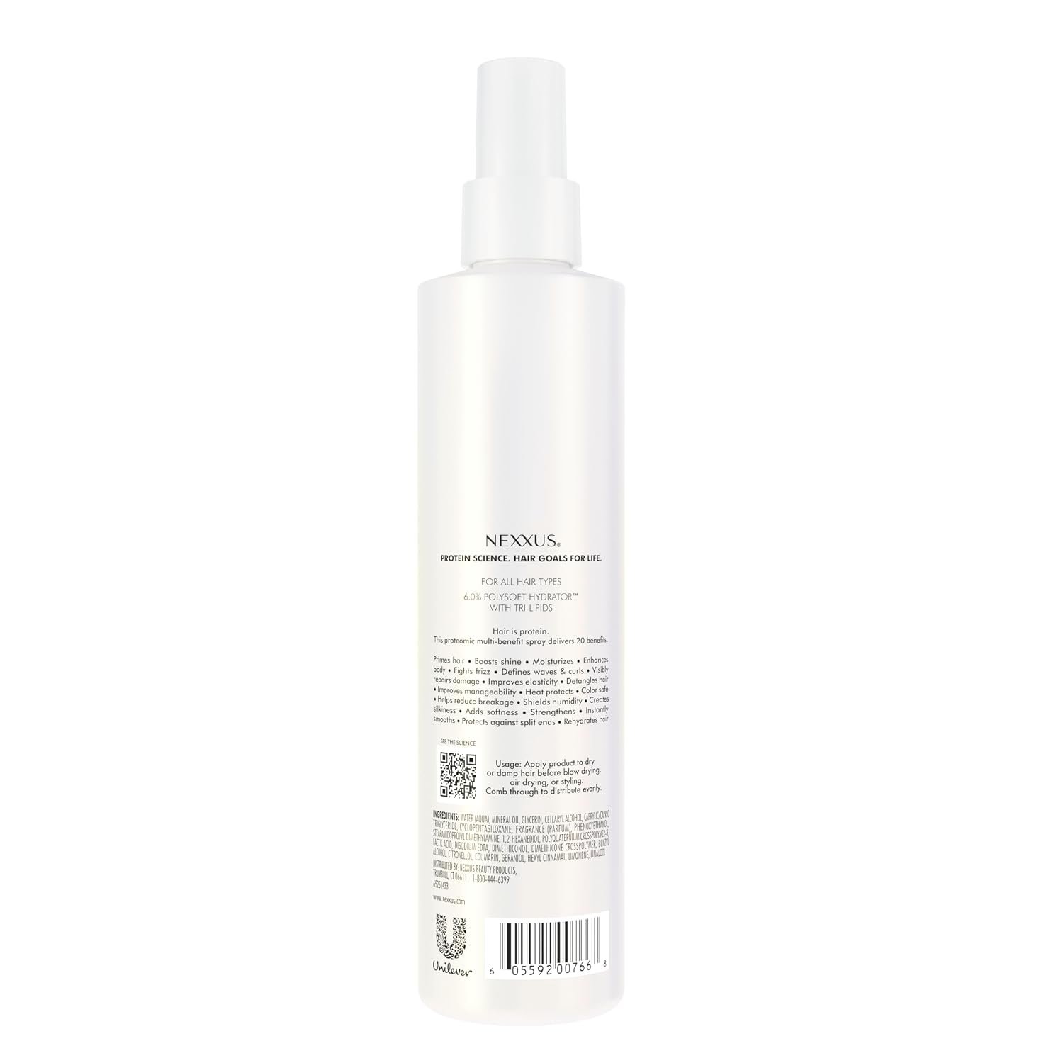 Nexxus Humectress Hair Conditioner 20-in-1 Perfector Leave In Spray for Dry Hair Powered by Polysoft Hydrator Technology with Tri-lipids 9 oz - Image 3