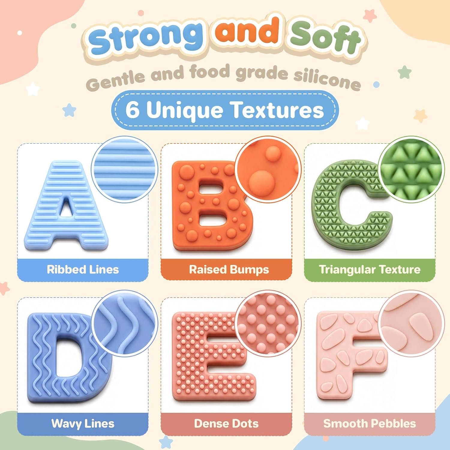 Sensory Silicone Alphabet Magnetic Letters: 26 Uppercase ABC Fridge Magnets for Toddlers & Kids 3+, Preschool Learning Refrigerator ABC Educational Toys, Cute Birthday Gifts for Boys Girls Girl Kids - Image 8