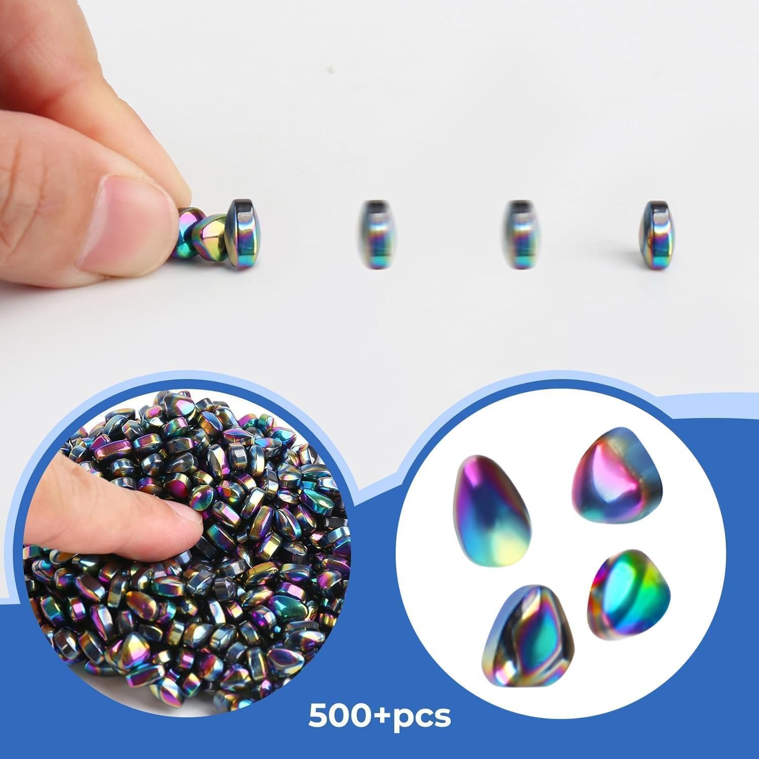 550pcs Putty, Fidget Toys, Fidget Toys Adults ,Sensory Toys,Adults Gifts,Desk Fidgets Toys for Office Stress/Anxiety Relief (550 PCS(Colour)) - Image 5