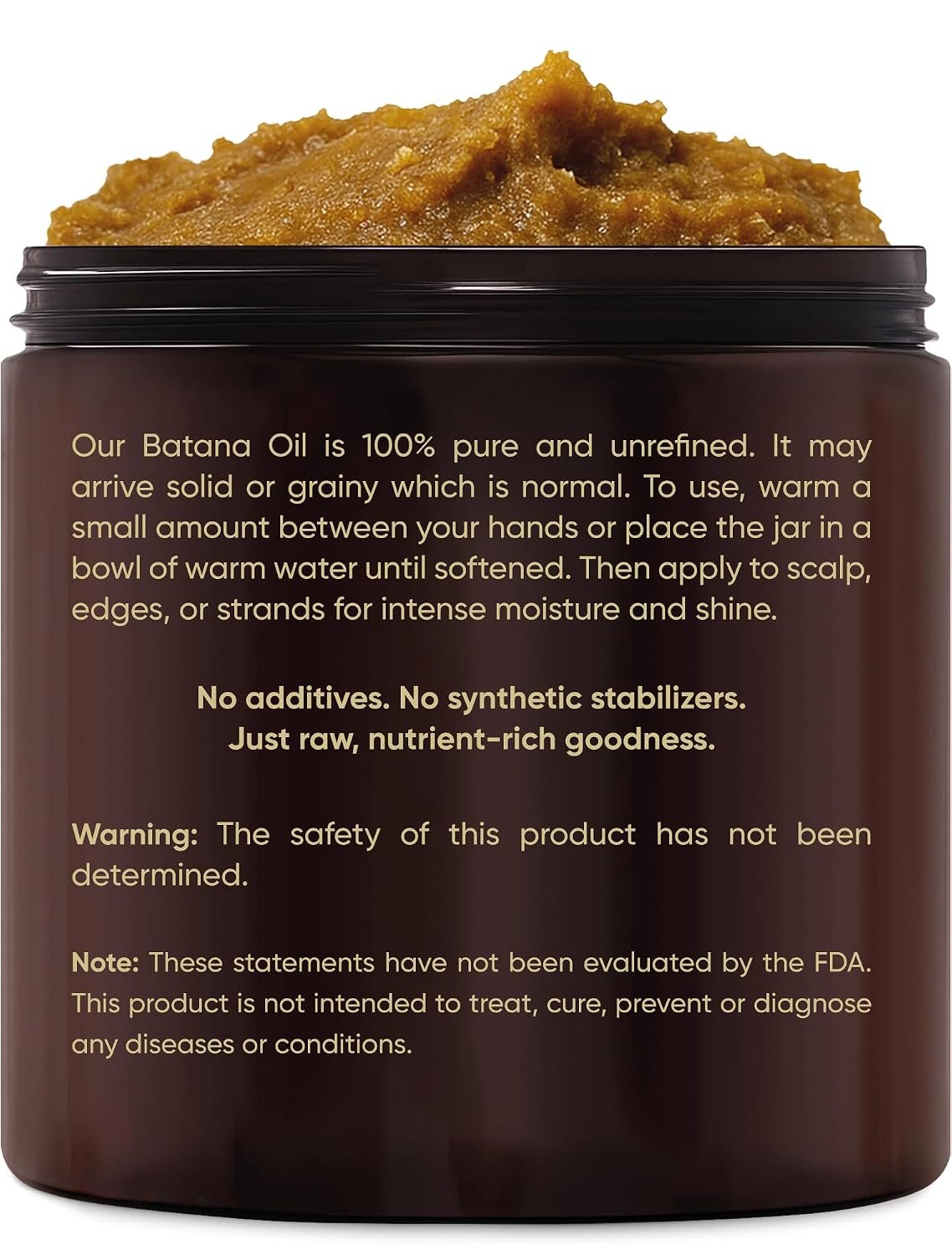 Handcraft Blends Raw Batana Oil for Hair Growth – 4 oz – 100% Pure and Natural – Unrefined Batana Hair Mask for Dry Damaged Hairs – Cold Pressed and Hexane Free - Image 2