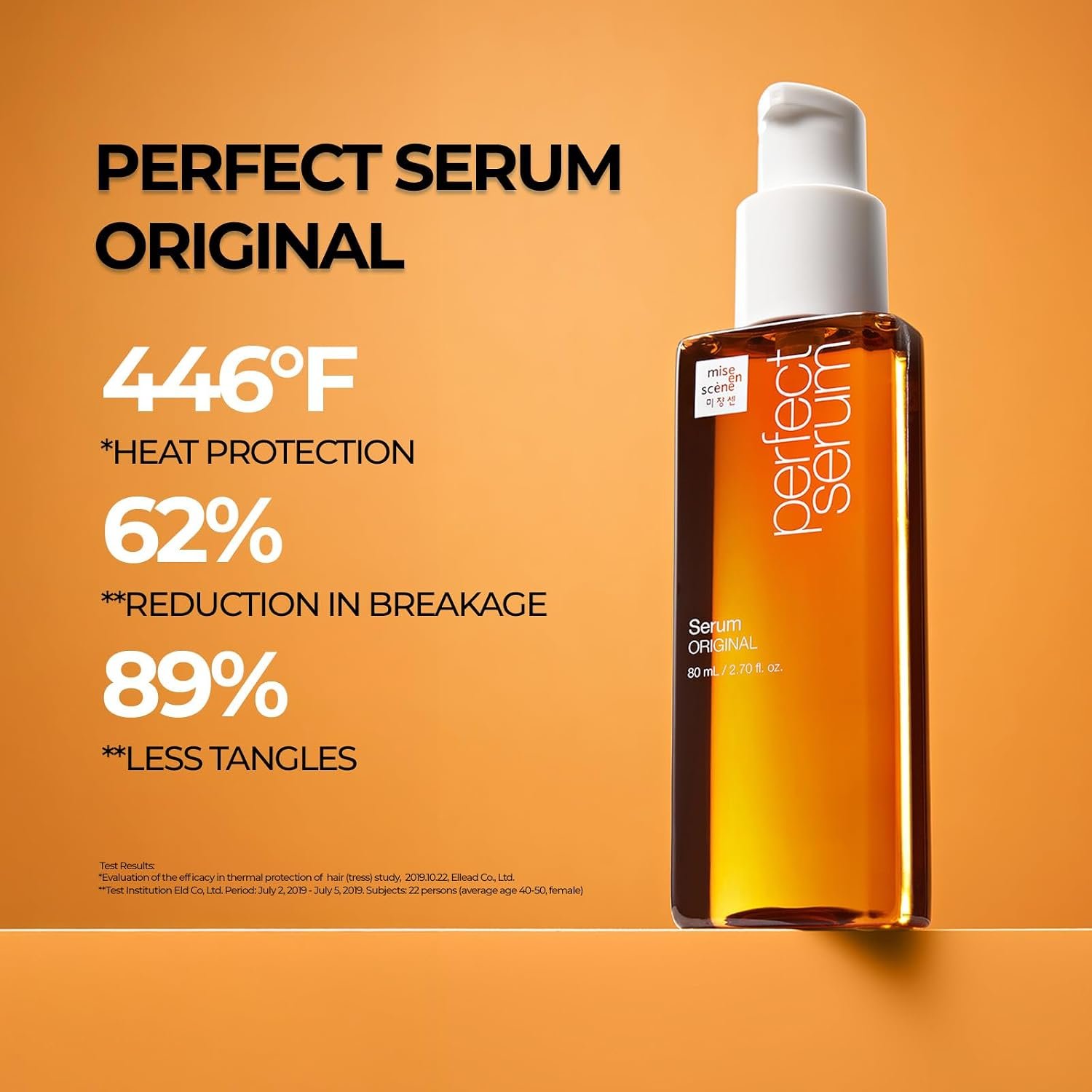 Mise En Scene Perfect Serum Original - Heat Protectant Hair Oil for Frizzy & Dry | Argan Oil | Visibly Smooths & Softens | Add Shine All Hair Types | Damage Repair | Fruity Floral Scent, 3.71 Fl Oz. - Image 7