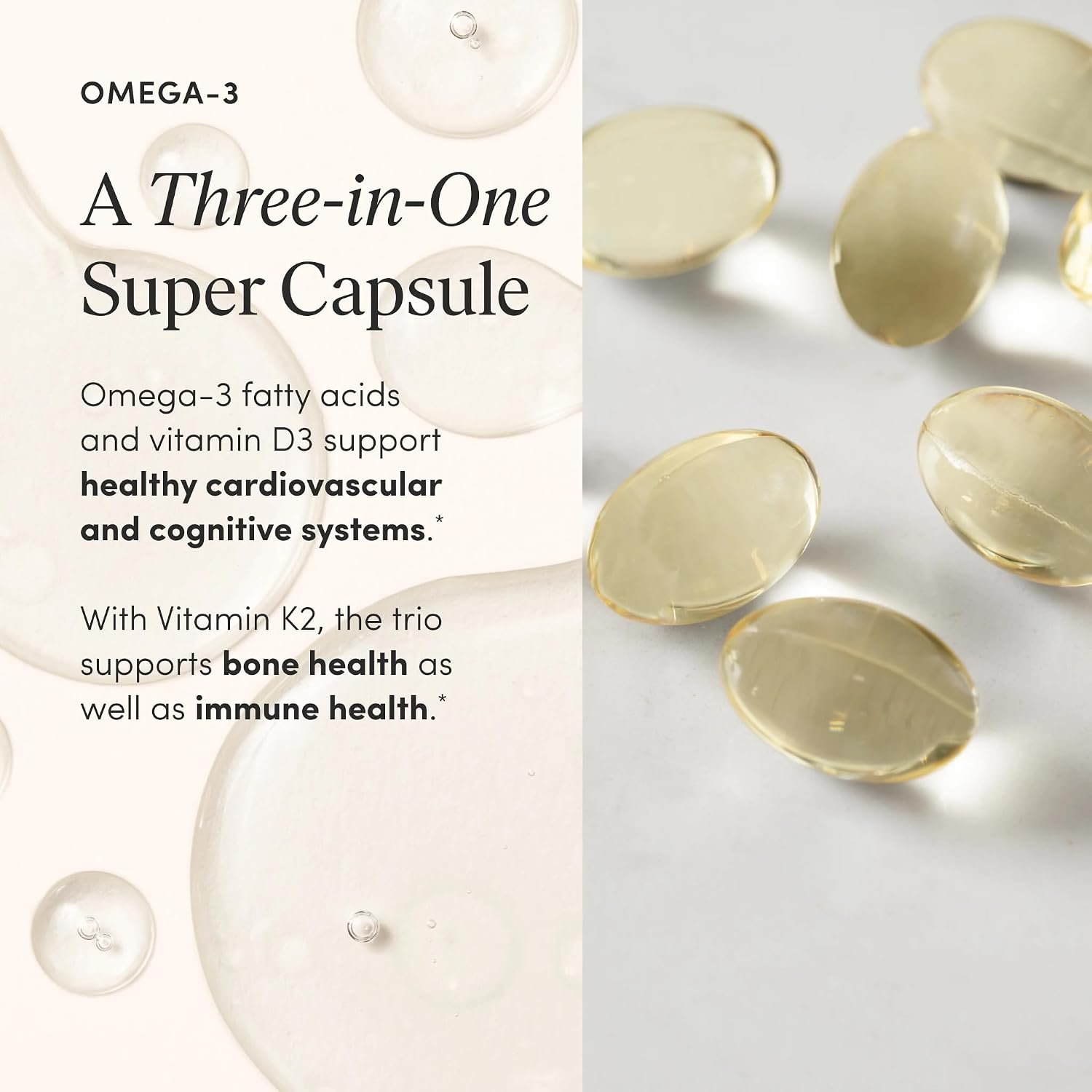 The 'Pause Life Omega 3, Vitamin D & K2, Gluten Free Supplement, Fish Oil and Vitamin Formula, Immune Support, Daily Wellness Routine, Natural Ingredients, Dairy Free, Unflavored, 120 Softgels - Image 5