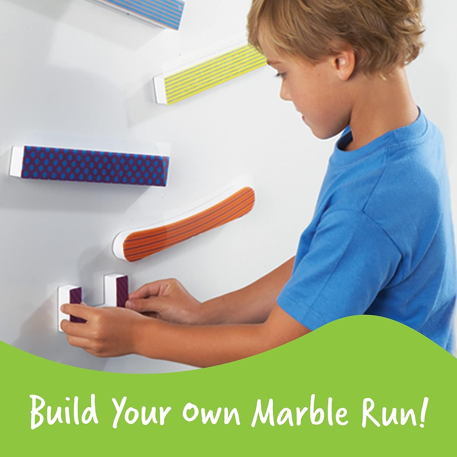 Learning Resources Tumble Trax Magnetic Marble Run - STEM Toys, Marble Runs for Kids 4-8, Marbles for Kids, Gravity Maze, Marbles Game, Ball Maze Toy, STEM Magnetic Track Toy - Image 4