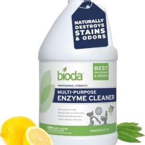 Bioda Multi-Purpose Probiotic Enzyme Cleaner and Deodorizer | Professional Strength | Trash Can Deodorizer, Pet Stains and Odors, Drains, Floors, Bathrooms, Toilets | Made in USA | 1 Gallon