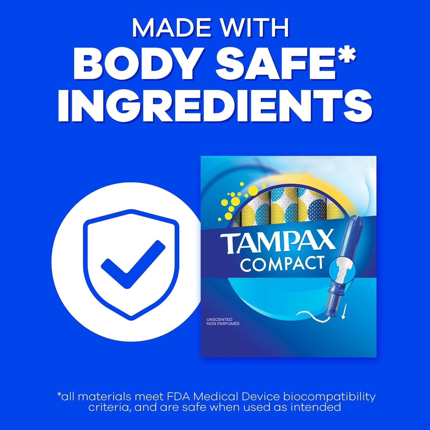 Tampax Compact Pearl Tampons for Women Multipack, with LeakGuard Braid & Extendable Applicator, Regular/Super/Super Plus Absorbency, Compact Extendable Applicator, Unscented, 45 Count - Image 5