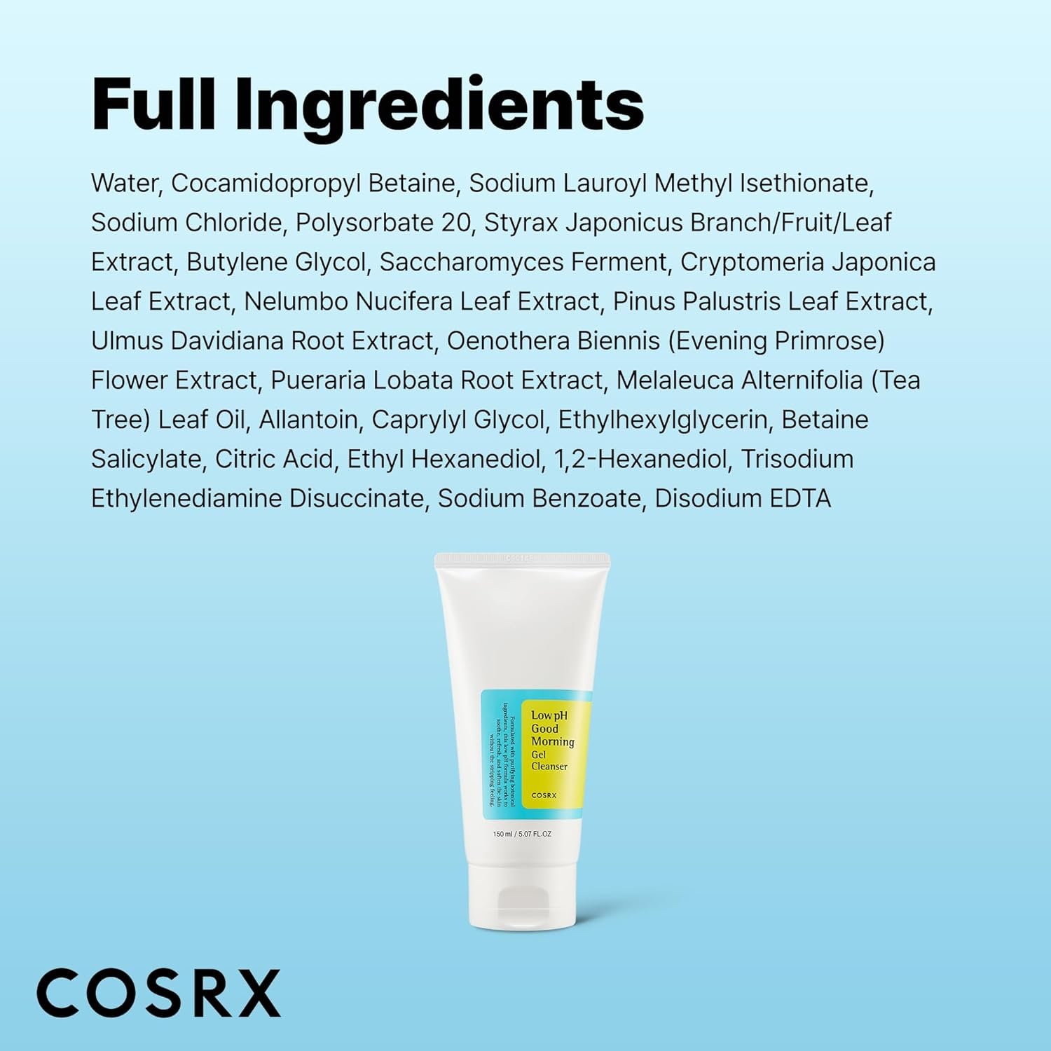 COSRX Low pH Good Morning Gel Face Cleanser, 5.07 fl oz, BHA Face Wash, Daily Mild Face Cleanser for Sensitive Skin, PH Balancing, Korean Skin Care, Korean Face Wash - Image 9