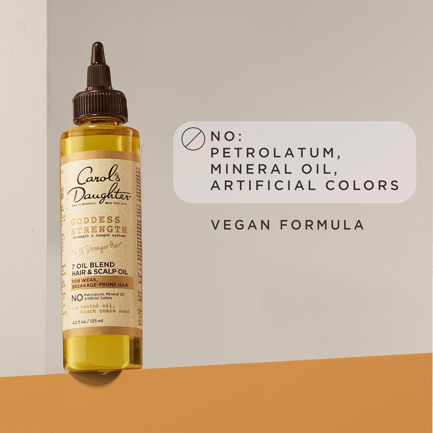 Carol's Daughter Goddess Strength 7 Oil Blend Scalp and Hair Oil for Waves, Coils and Curls, Hair Treatment with Castor Oil, 4.2 Fl Oz - Image 8
