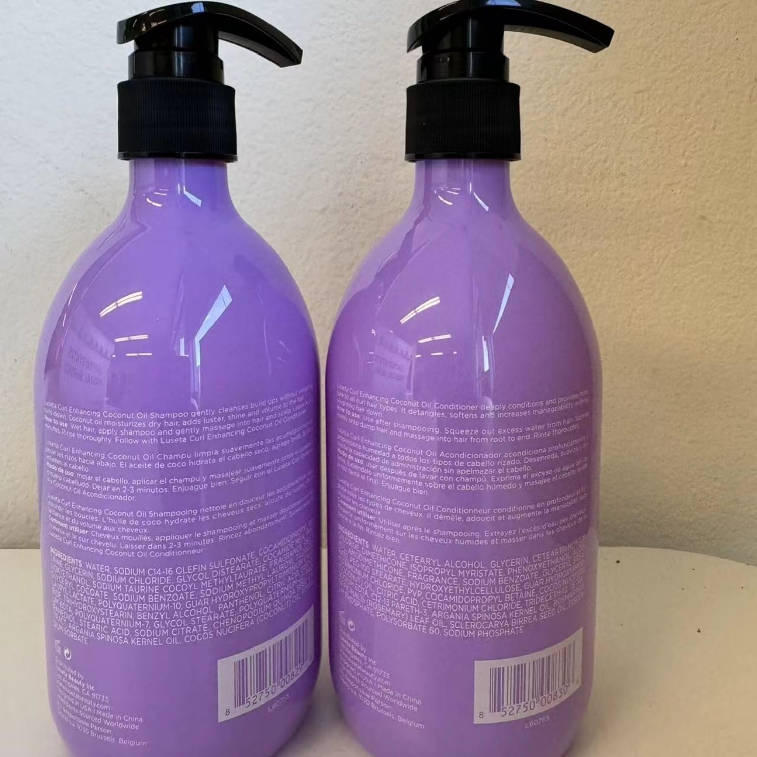 Luseta Curly Hair Shampoo and Conditioner Set with Coconut Oil, Unlimited Bounce and Definition for wavy and Coily hair, Reduce Frizz and Repair Dry Hair, for All Curl Types Sulfate Free 16.9Fl oz×2 - Image 9