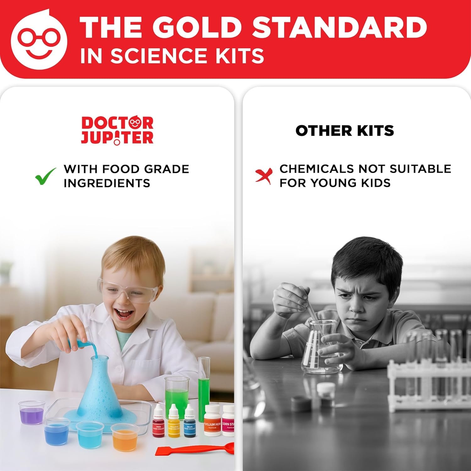 Doctor Jupiter My First Science Kit for Kids Ages 4-5-6-7-8 | Birthday Gift Ideas for 4+ Year Old Boys & Girls | Toy Stem Kit with 100+ Experiments | Learning & Educational Projects - Image 7