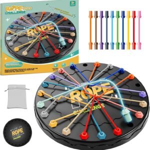 lartoys Rope Untangling Puzzle Game, Educational Strategy Board Game for Kids & Adults, Family Travel Party Games with Multi-Level Challenges, Gifts for All Ages