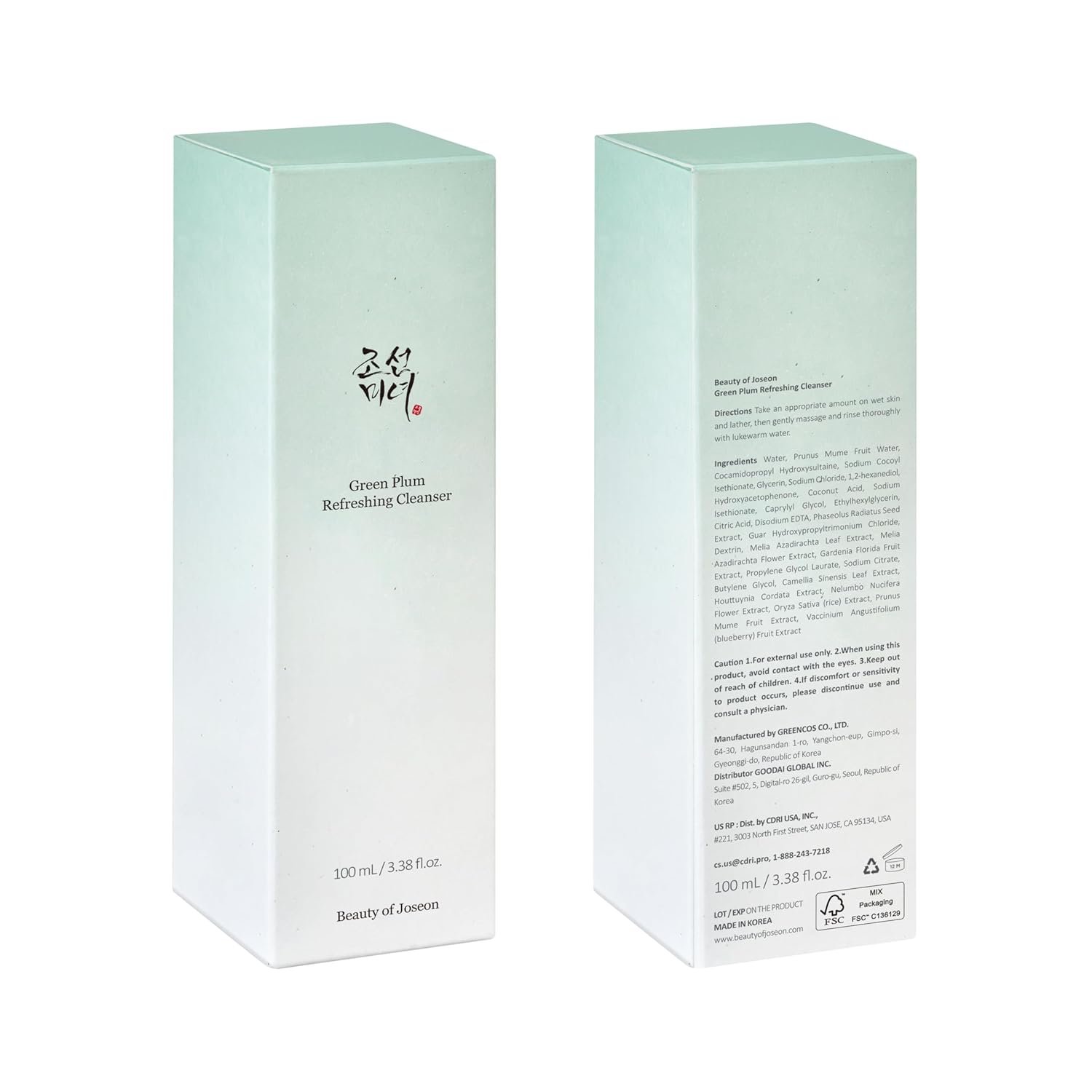 Beauty of Joseon Green Plum Refreshing Cleanser Gel Type Deep Pore Cleansing, Acne Face Wash, Blackhead Remover for All Skin Types, Korean Skincare 100ml, 3.38 fl.oz - Image 8