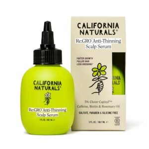 California Naturals Women’s Re:GRO Anti-Thinning Scalp Serum, 5% Capixyl with Biotin, Caffeine & Castor and Rosemary Oil, Non-Sticky Cooling Formula, Vegan & Cruelty Free, 3oz