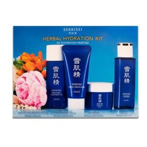 SEKKISEI Herbal Hydration 4-Step Kit to Cleanse and Hydrate