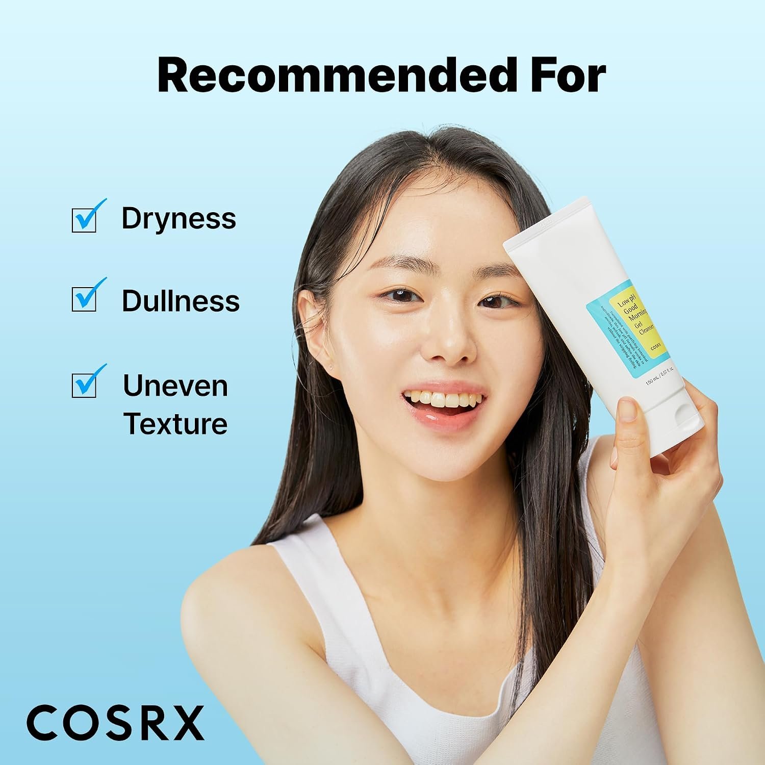 COSRX Low pH Good Morning Gel Face Cleanser, 5.07 fl oz, BHA Face Wash, Daily Mild Face Cleanser for Sensitive Skin, PH Balancing, Korean Skin Care, Korean Face Wash - Image 7