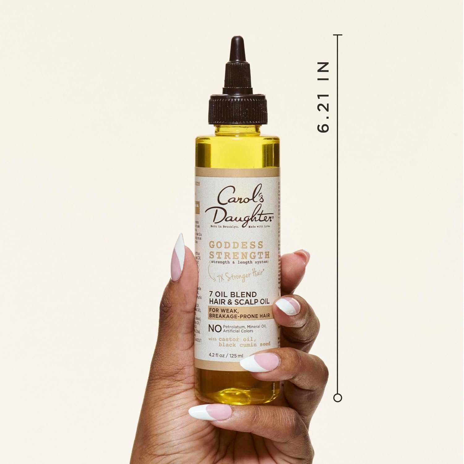 Carol's Daughter Goddess Strength 7 Oil Blend Scalp and Hair Oil for Waves, Coils and Curls, Hair Treatment with Castor Oil, 4.2 Fl Oz - Image 2