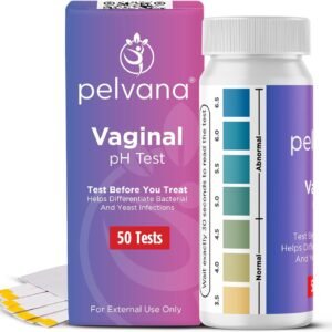 Pelvana Vaginal pH Test Strips for Women – 50 Strips, At-Home BV and Yeast Infection Test Kit, Vaginal pH Tester to Differentiate Between Conditions