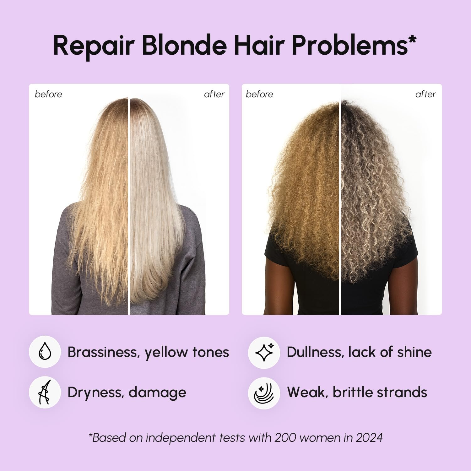 MAREE Deep Conditioning Hair Mask for Damaged Hair Treatment – Keratin Hair Care for Hydrating Growth Repair Moisturizing – Dry Curly Color Refreshing – 10 Fl Oz, Purple - Image 4