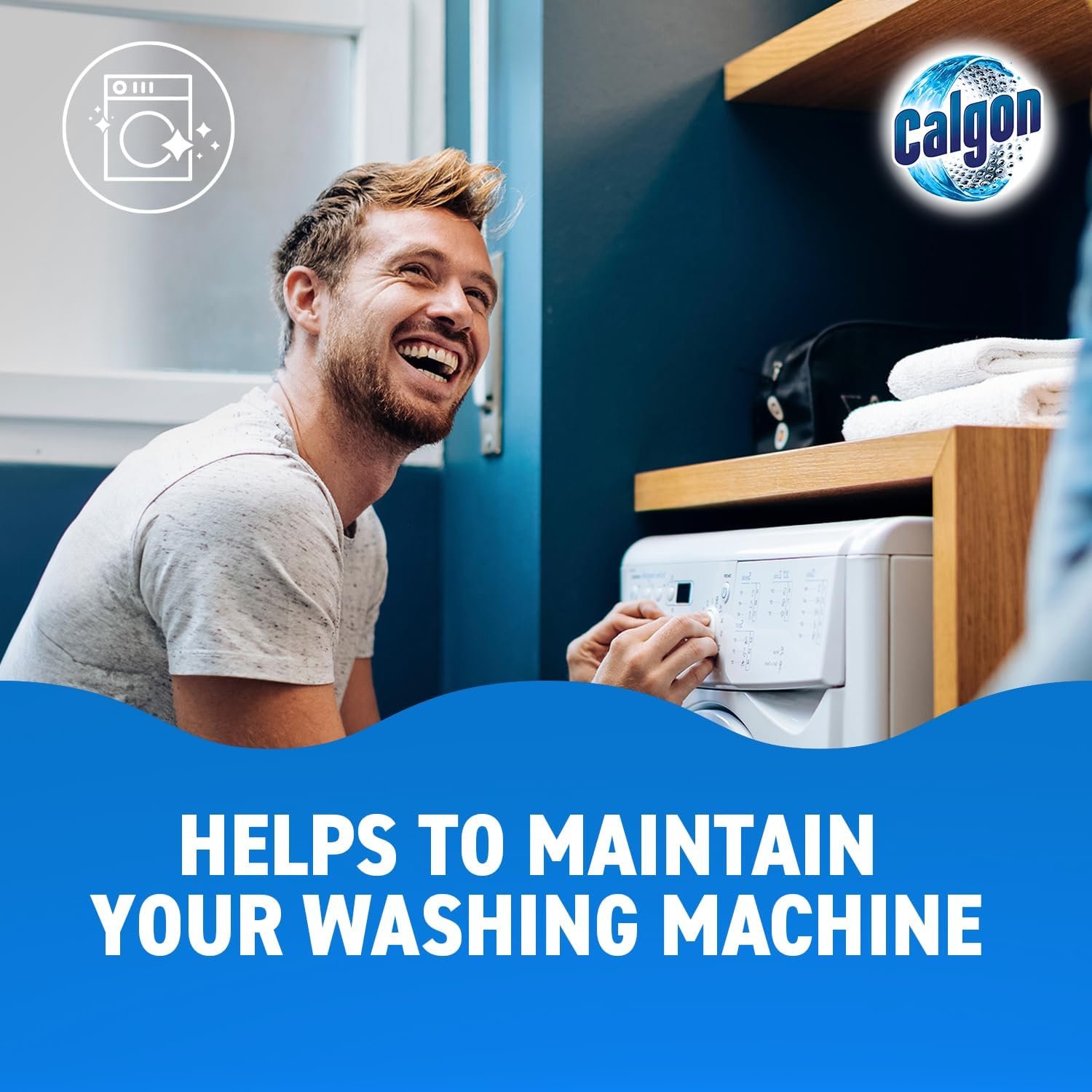 Calgon 4-in-1 Washing Machine Cleaner and Water Softener Tablets, 75 Count, Removes Limescale, Residue, Dirt, Rust & Malodours, Deep Clean, XL Pack Size - Image 5
