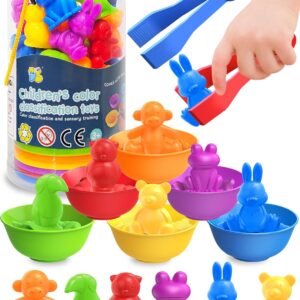 Oomloid Counting Animals Montessori Toys for 3 4 5 Years Old Boys Girls, Preschool Learning Activities Educational Sensory Toys Gifts for Kids Toddlers Ages 3-5, 4-8