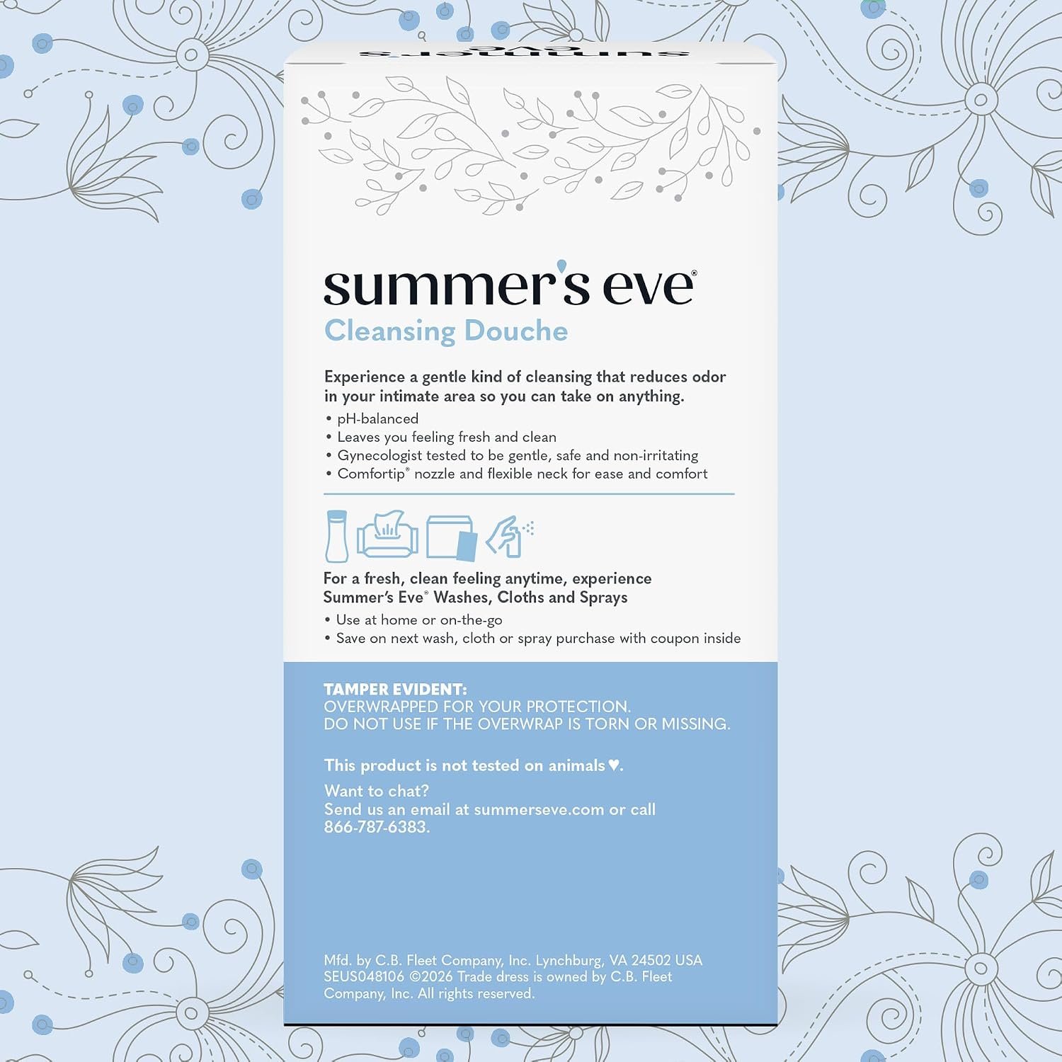 Summer’s Eve Extra Cleansing Vinegar and Water Feminine Cleansing Douche, Odor Control, pH Balanced, Gynecologist Tested, with Comfortip, 4.5 Ounce Each, 2 Count (Pack of 6) - Image 7