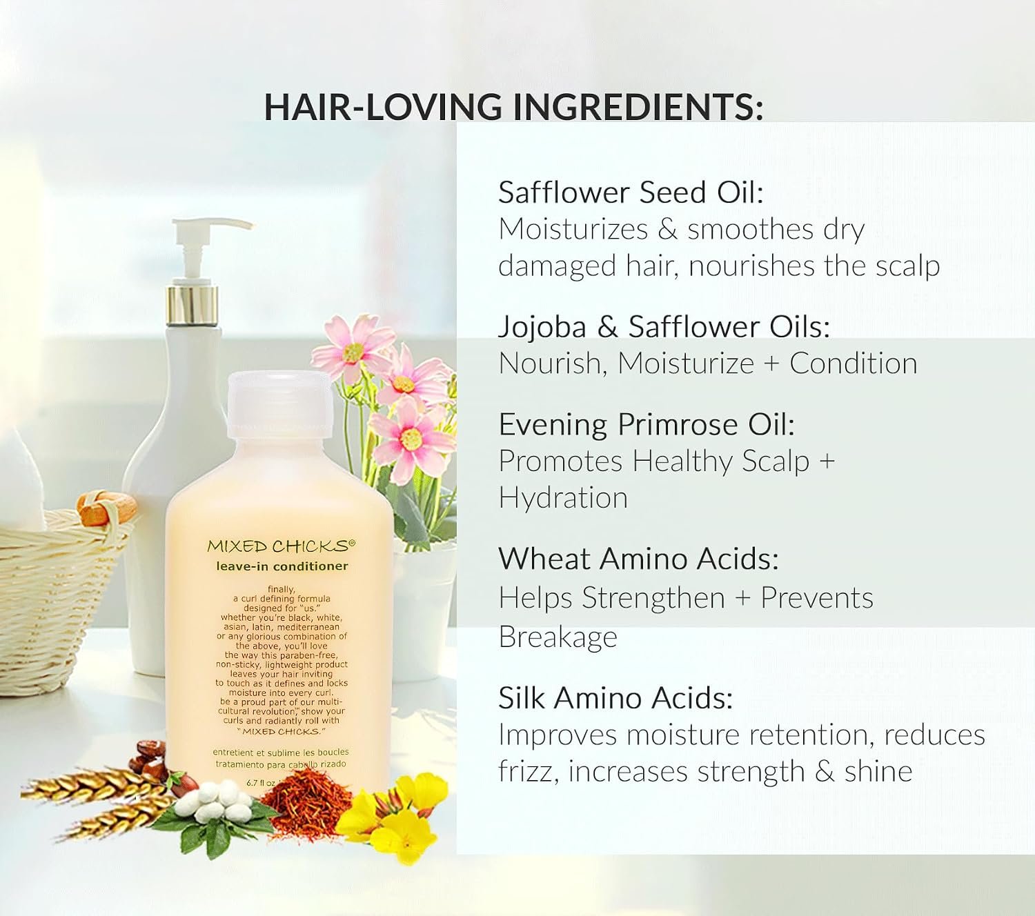 Mixed Chicks Curl Defining & Frizz Eliminating Leave-In Conditioner, 6.7 fl.oz. - Image 4