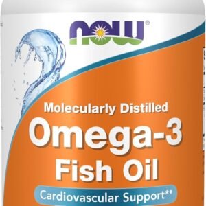 NOW Foods Supplements, Omega-3 180 EPA / 120 DHA, Molecularly Distilled, Cardiovascular Support*, 200 Softgels