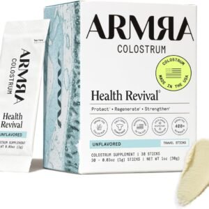ARMRA Colostrum Powder | Unflavored | Gut Health & Bloating | Skin & Hair | Immunity | Keto, Gluten & Fat-Free | 30 Servings