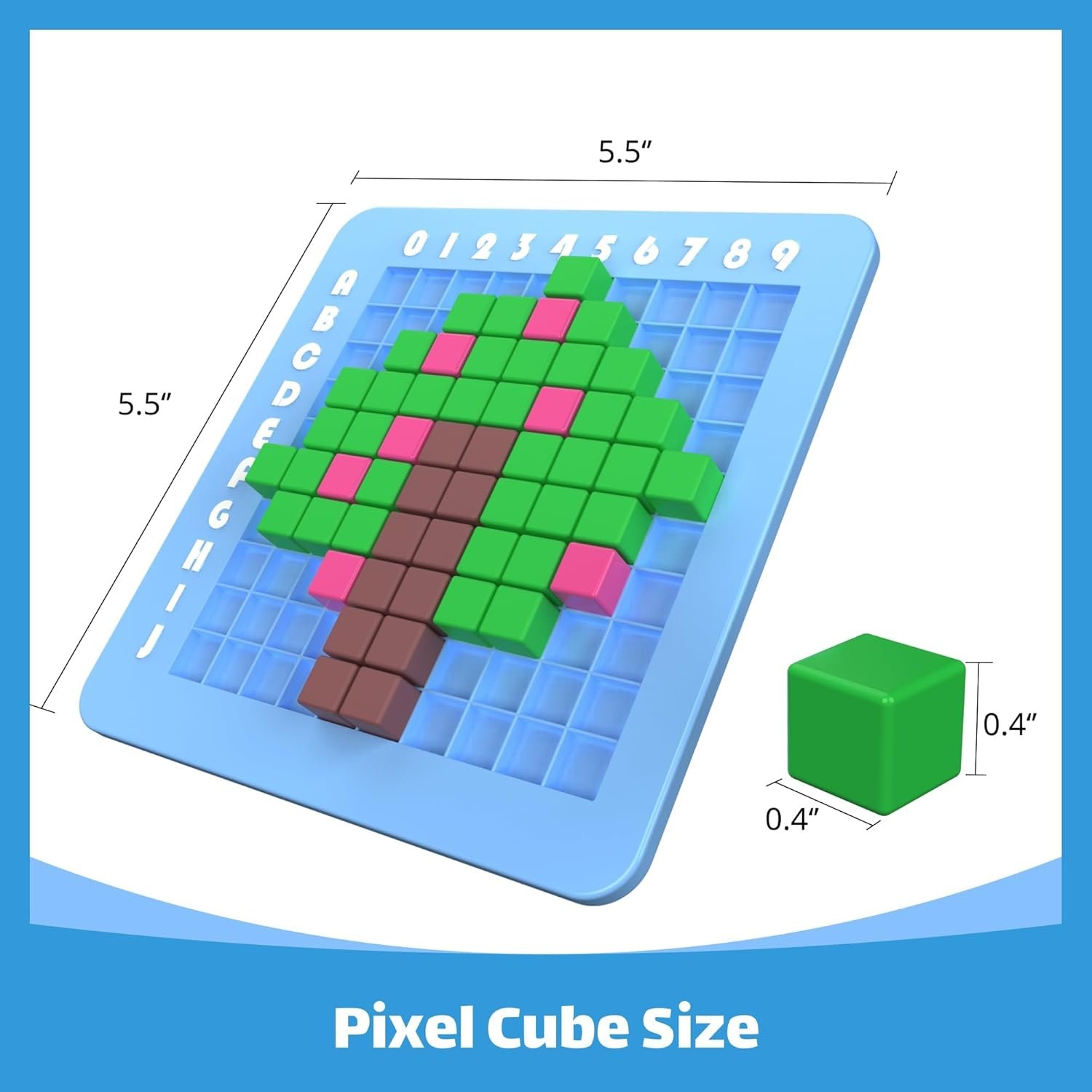 STEM Toys Pixel Art Kit for Kids - Arts and Crafts for Boys & Girls - Educational Science Kits & STEM Activities for Kids Ages 5-8-12 Gifts for 5, 6, 7, 8, 9, 10 Year Old - Brain Teasers Toy (Medium) - Image 6