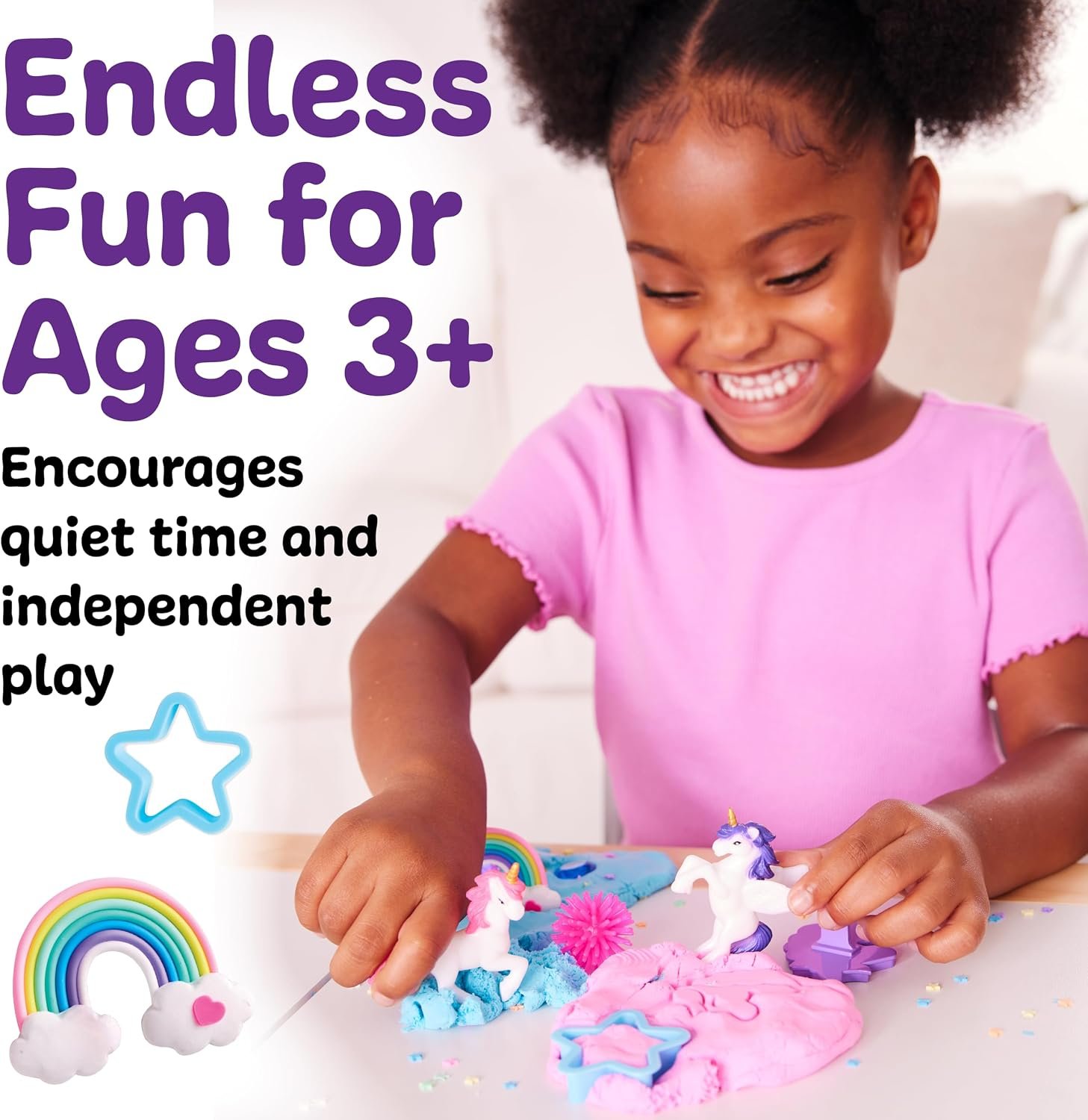 Creativity for Kids Sensory Pack: Unicorn | Screen Free Summer Activities | Sensory Toys for Toddlers | Unicorn Gifts for Girls, Toddler Activities Easy on the Go (Ages 3+) - Image 6