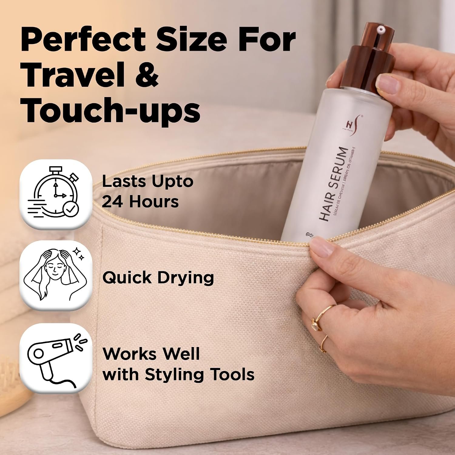 HerStyler Hair Repair Serum - Argan Oil Hair Serum for Frizzy and Damaged Hair - For Frizz, Styling and Shine - Lightweight - Hydrating - Fast Absorbing - For Thicker, Fuller Hair - 2 Fl Oz - 1 Pack - Image 10