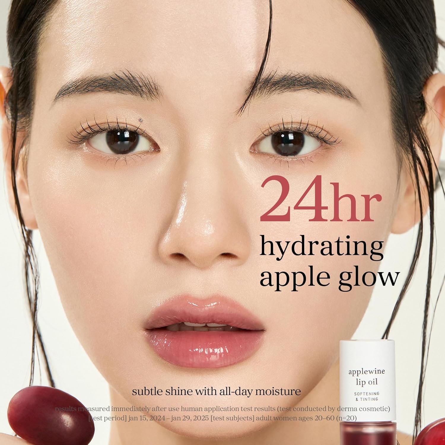 NOONI Korean Lip Oil - Applewine | Long-Lasting, Moisturizing, Plumping, Revitalizing for Dry Lips, Waterproof, No Peel Off, Hydrating Lip Stain, Stocking Stuffers, Gifts For Women, 0.12 FL Oz - Image 6
