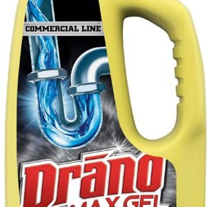 Drano Max Gel Drain Clog Remover and Cleaner for Shower or Sink Drains, Unclogs and Removes Hair, Soap Scum, Blockages, Commercial Line, 42 oz