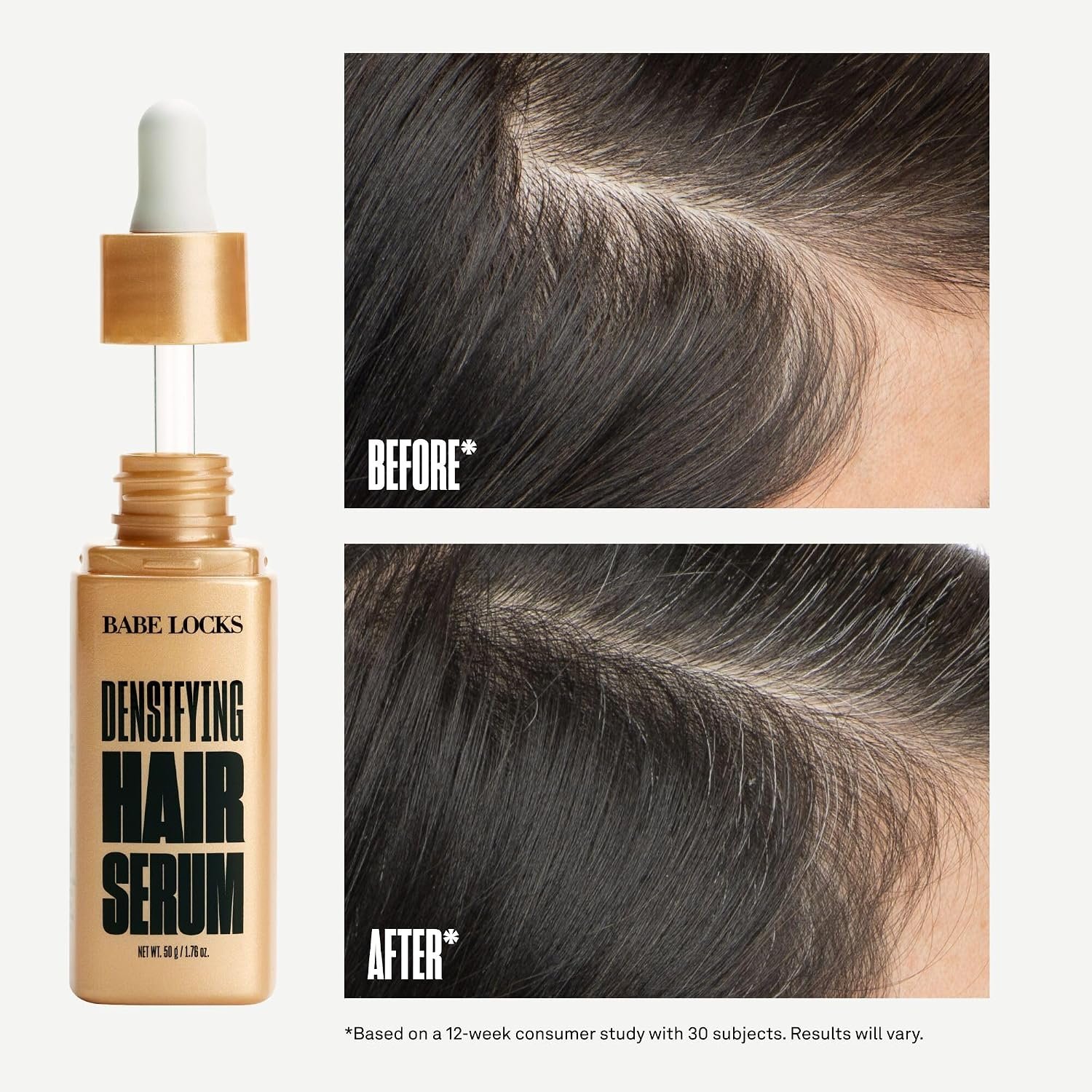 Babe Original Locks Densifying Hair Serum for Men and Women, Promotes Thickness in Thinning Hair & Hair Loss - Image 3
